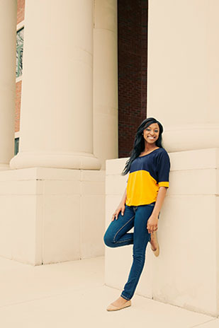 Student on the Southern Union State Community College Campus